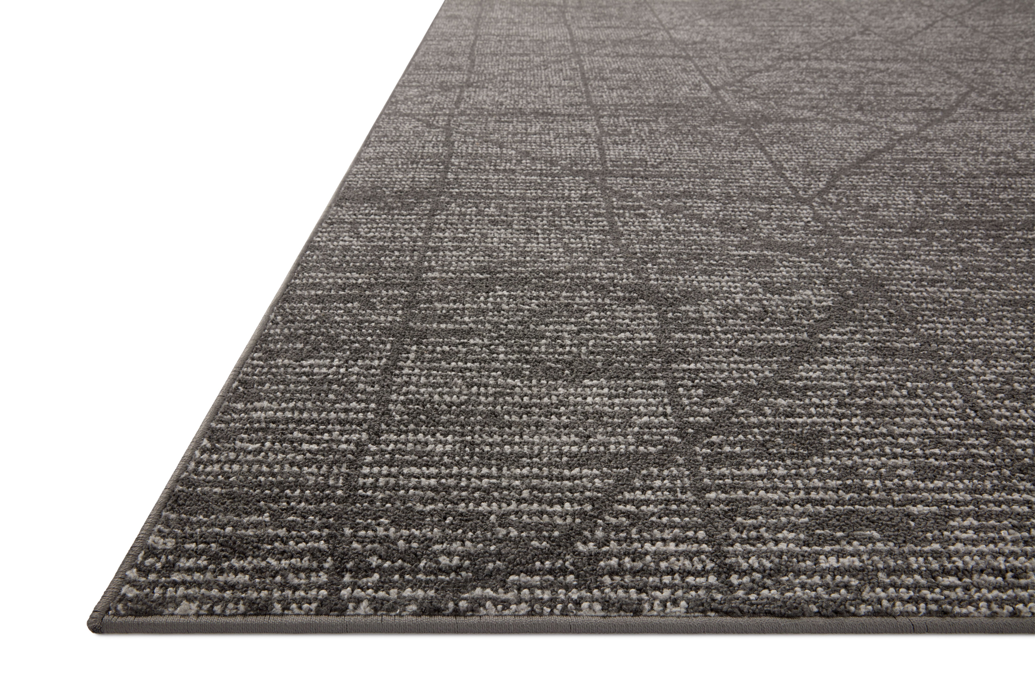 Loloi Kamala Charcoal / Ivory 4'-0" x 6'-0" Accent Rug