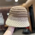 thumbnail image 3 of CoCopeaunts Bucket Hat for Men Mix Color Foldable Crochet Knitted Hat Women Version Fashion Bucket Cap Wild Wear Casual Warm, 3 of 8