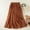 w93# Orange395, variant on Wuxian Stylish Skirt For Women High Waist Polka Dot A-Line Skirt Boho Swing Retro Elastic Waistband Linen Hem Elegant Vintage Long Skirts,Navy,XL