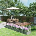 thumbnail image 7 of Steel Raised Garden Bed, Set of 5 Large Box Planters for Outdoor Plants Vegetables Flowers Herbs, 8x8x1ft, Gray, 7 of 7