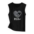 thumbnail image 3 of AOOCHASLIY Mother's Day Women Casual Vest Womens Sleeveless Tank Tops Printing Sleeveless Loose Vest Tops Best Gift for Lover, 3 of 5