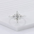 thumbnail image 5 of solitaire jewels 2CT Split Shank Marquise Moissanite Solitaire Engagement Ring For Women, 14K Yellow Gold, 5 of 8
