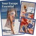 thumbnail image 4 of Zzjniupiyyds Sarong Coverups for Women Beach Wrap Floral Bikini Cover Up for Swim Vacation, 4 of 6