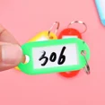 thumbnail image 3 of 50/30/10Pcs Plastic Keychain Key Tags Id Label Name Tags With Split Ring For Baggage Key Chains Key Rings, 3 of 5