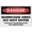 Warning Sign 4, variant on Danger Barricade Area Do Not Enter Without Authorisation Or Supervision Sign 8"x12" - Aluminum Tin Warning for Home Outdoor Garden, High-Visibility Security Decor