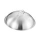 thumbnail image 4 of 316 Tapa de acero de acero inoxidable cubierta redonda de wok a prueba de óxido para lavavajillas de servicio pesado o tapa de la tapa de la 28 cm de diámetro exterior, 4 of 8
