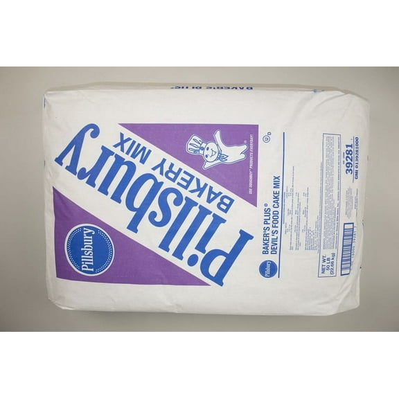 (Price/CASE)Pillsbury Bakers' Plus Cake Mix Devil'S Food 50 Pound - 1 Per Case