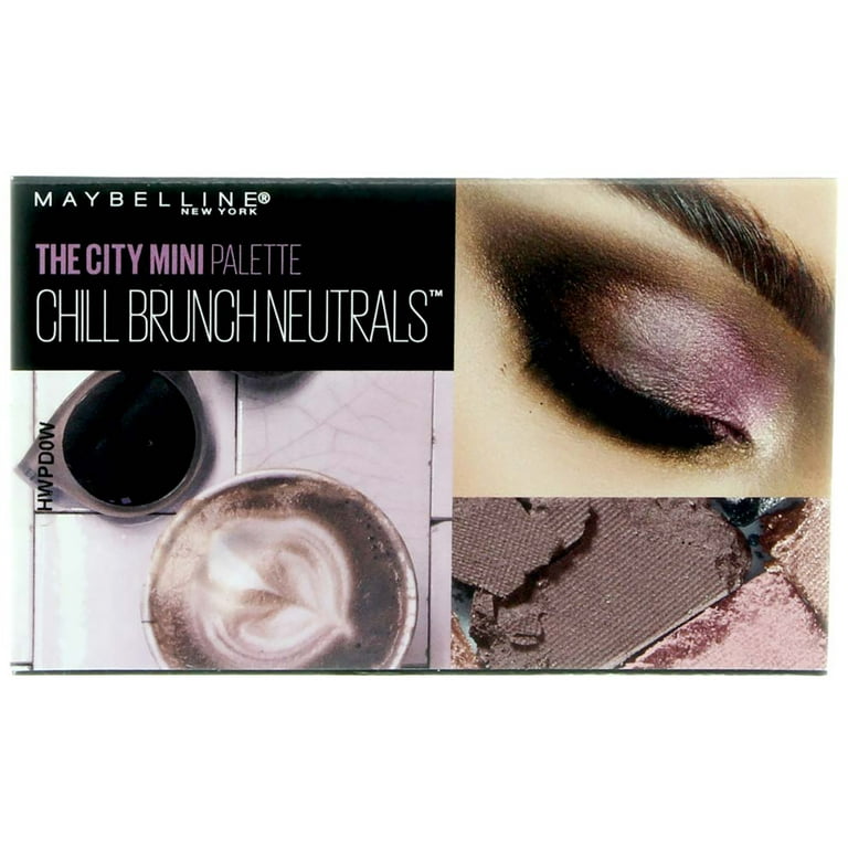 3) Neutrals, of The Chill (Pack oz Maybelline City Palette Eyeshadow Brunch Makeup, 0.14 Mini