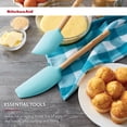 thumbnail image 2 of Kitchenaid Bamboo 2-piece Spatula Set in Aqua Sky, 2 of 6