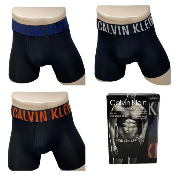 Calvin Klein Intense Power 3 Pack Microfiber Boxer Brief Black NB2594932