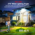 thumbnail image 4 of 3000LM 333 LED Solar Lights Outdoor Waterproof Motion Sensor Security Wall Lamp, 4 of 12