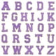 thumbnail image 1 of Uxcell 26 Paquete de Parches de Letras de Chenilla, Parches de Chenilla Autoadhesivos A-Z para DIY Ropa de Tela, Zapatos, Bolsas, Púrpura, 1 of 6