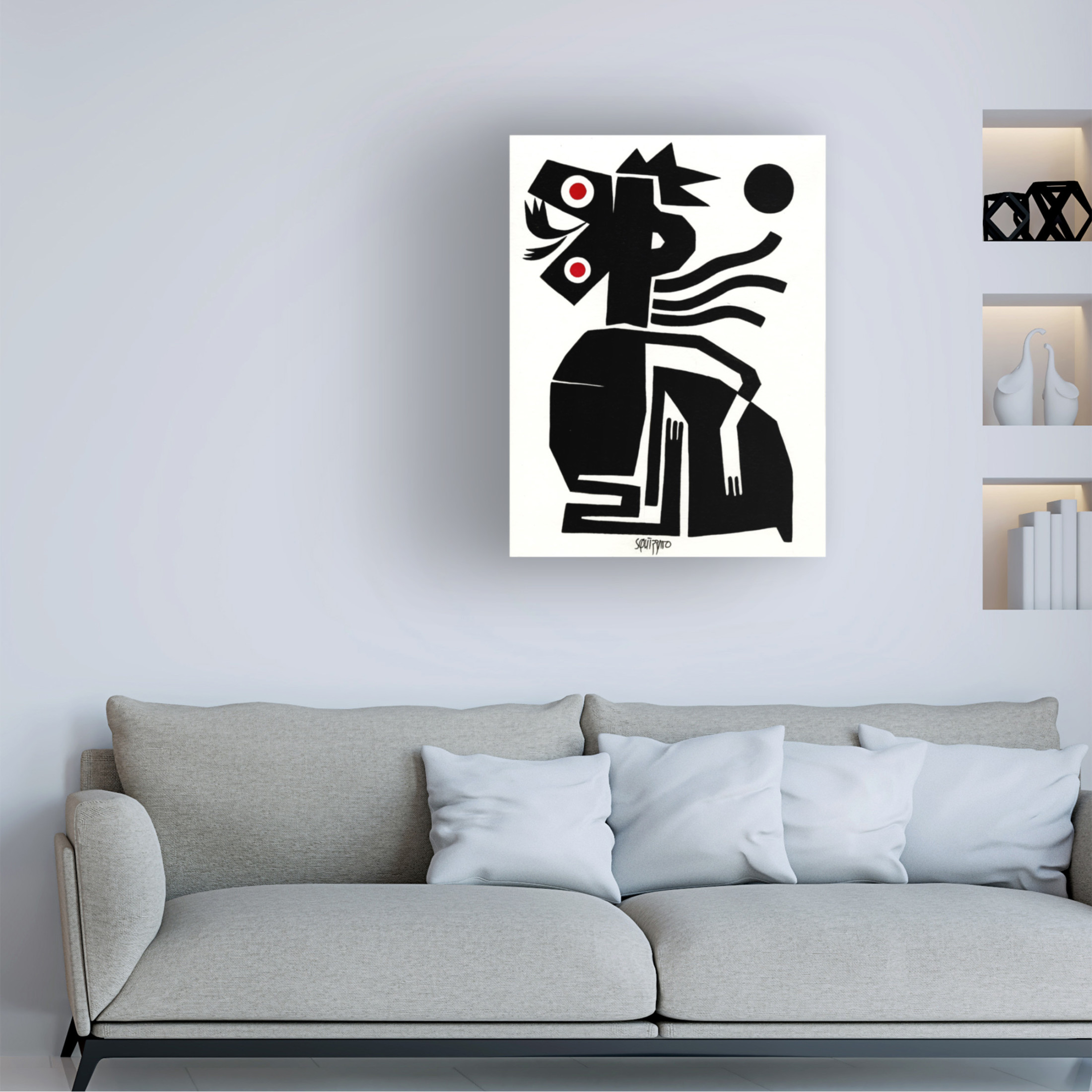 Canvas Wall Art - Antony Squizzato 'King Maker' Wall Art for Living Room, Bedroom, or Office Décor by Trademark Fine Art - 35 x 47 Inches