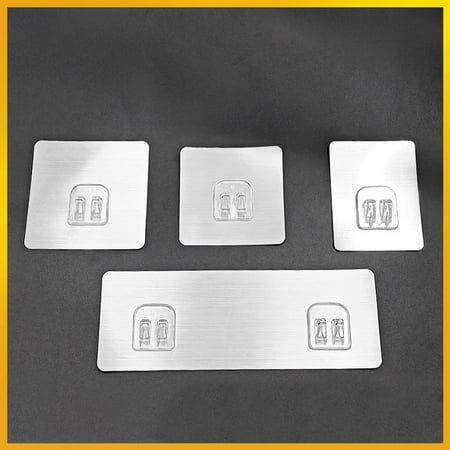 

Self-adhesive nail-free transparent sticky hook household punch-free coat and hat Hook bathroom sundries pvc patch buckle