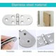 thumbnail image 4 of Folding Table Hinge Folding Hinge Garden Shed Accessorysilver-6pcs, 4 of 5