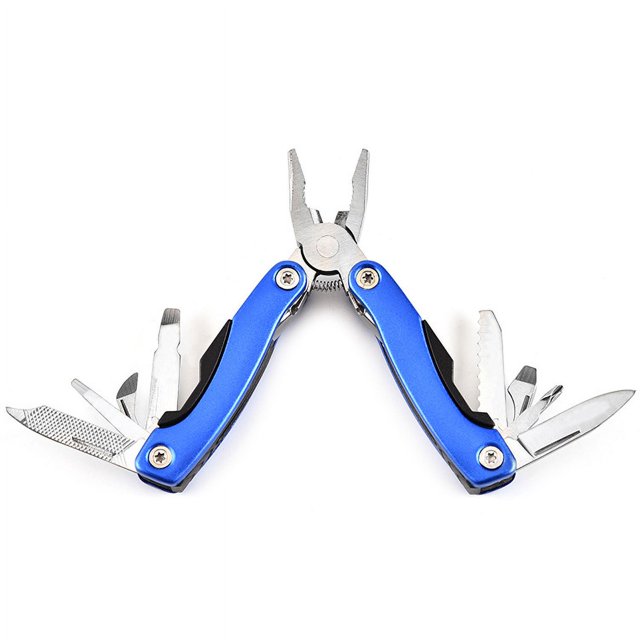 Mini Alicates Multifuncionales para Supervivencia y Camping 9 en 1 Plata Talla Única