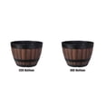 thumbnail image 3 of Wweixi Imitation Barrels Flowerpot Garden Ornament Gardening Accessory Scene Layout Indoor Outdoor Planter Rounded Bucket type1, 3 of 6