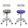 thumbnail image 5 of Pofeuu Flower Happy Skull Print Round Bar Stool Covers - Super Soft and Washable Elastic Stool Cushion Slipcover Easy Clean Velvet-13 inch, 5 of 7