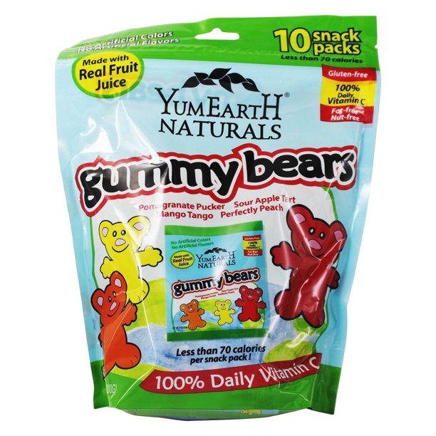Yum Earth Natural Gluten Free Gummy Bears 10 Pack(s)