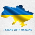thumbnail image 3 of CafePress - I Stand With Ukraine Flag Ukrainian Pride T Shirt - Light T-Shirt Kids XS-XL, 3 of 4