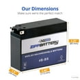 thumbnail image 4 of Zipp Battery Yt4b-bs (4b-bs 12 Volts,2.3 Ah, 40 Cca) High Performance - Sealed AGM Motorcycle Battery for 2008 Suzuki Drz70, 4 of 8