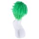 thumbnail image 2 of Peluca para juego de rol, pelo corto, liso y puntiagudo, color verde, multifuncional, para peinar y cambiar de cabello, 2 of 4
