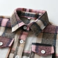thumbnail image 5 of WOYY Tween Boys Plaid Jacket Long Sleeve Button Down Shirt Coat Fall Clothes, Sizes 12-13, 5 of 8