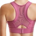 thumbnail image 3 of Bigersell High Support Sports Bras for Women Deals Longline Sports Bras for Women Bralette Bra Style B1120 Pullover Bras Pull-On Bra Closure Big Girls Plus Size Sports Bras Full-Coverage Hot Pink XL, 3 of 7