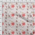 thumbnail image 3 of oneOone Cotton Poplin Dark Peach Fabric Cartoon Sheep|Baby Feeder & Baby Stroller Kids Sewing Craft Projects Fabric Prints By Yard 56 Inch Wide, 3 of 4