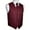 Burgundy, variant on Men's Formal, Prom, Wedding, Tuxedo Vest, Tie & Hankie Set in Burgundy Paisley - XL