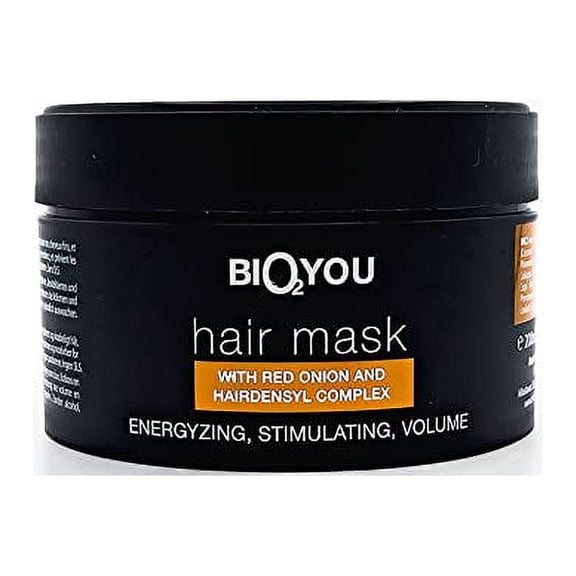 Bio2You, Natural Hair Mask, For Increased Volume and Shine, with Red Onion and Hairdensyl Complex, 200ml