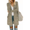 thumbnail image 1 of MISFAY Women's Cardigans Long Sleeve with Pockets - Open Front Lightweight Cardigan, 1 of 5