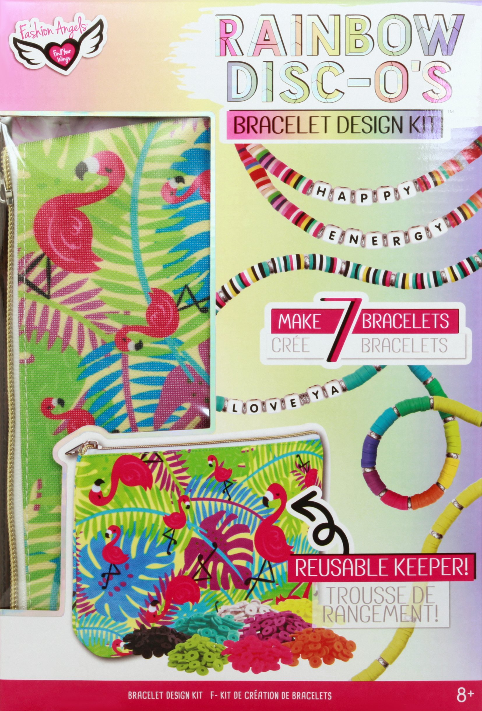 Kit Crée Tes Bracelets Rainbow Crayola - Plus De 1000 Perles, élastique, Breloques, Dès 8 Ans