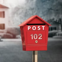 BALAHAPY 1 Set House Number Plaques for Outdoor Use in Light Brown Color