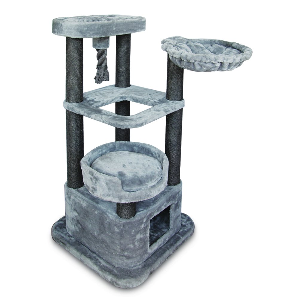 Best Pet Supplies CTF02 Cat Tree Cat Condo, 52"