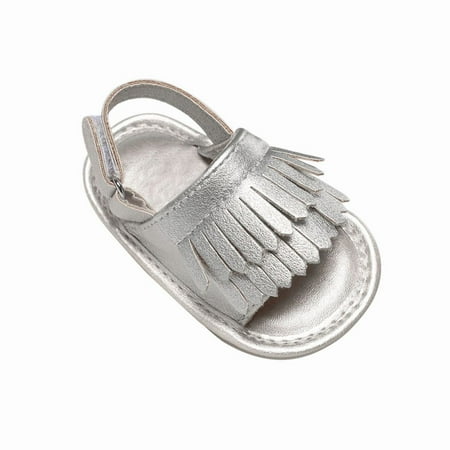 

Wisremt Pu Leather Tassel Baby Moccasins Tassel Girls Baby Shoes Scarpe Neonata Hook and Loop Outdoor Shoes Hard Rubber Bottom