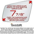 thumbnail image 4 of exactafit 8013L Driver Side Mirror Glass Replacement Fits Mercedez-Benz C E S CL CLA CLS GLA GLC GLK Class AMG Left Hand 3m Adhesives, 4 of 6
