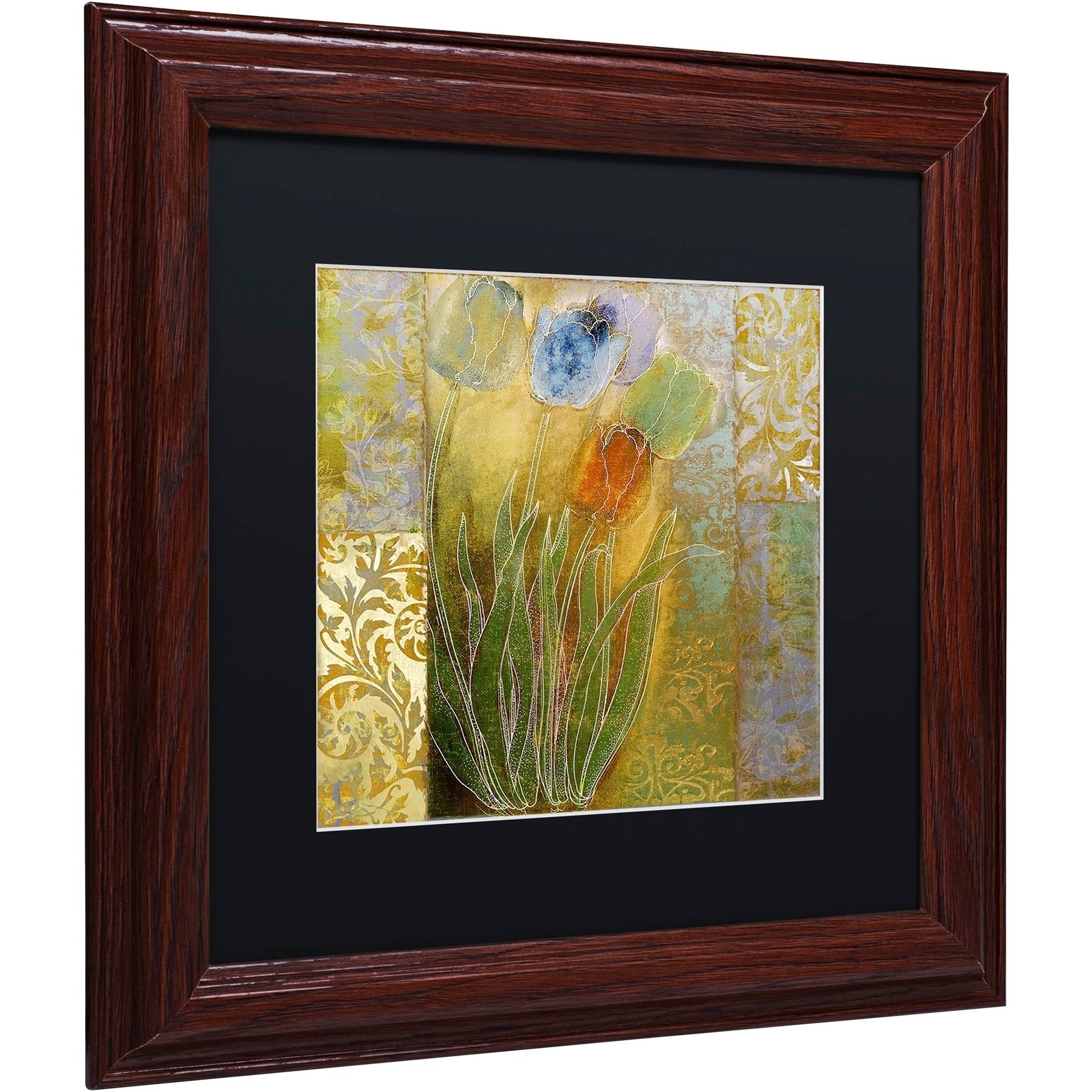 Trademark Fine Art "Emily I" Canvas Art by Color Bakery Black Matte, Wood Frame
