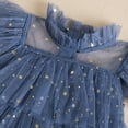 thumbnail image 4 of Zhuashum Girls Dresses 2-3 Years Leisure Round Neck Sequin Sundress Spring Sleeveless Dress Basic Daily Wears Blue, 4 of 6