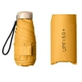 thumbnail image 2 of Protection Umbrella with Case Waterproof Collapsible Small Umbrella Yellow, 2 of 8