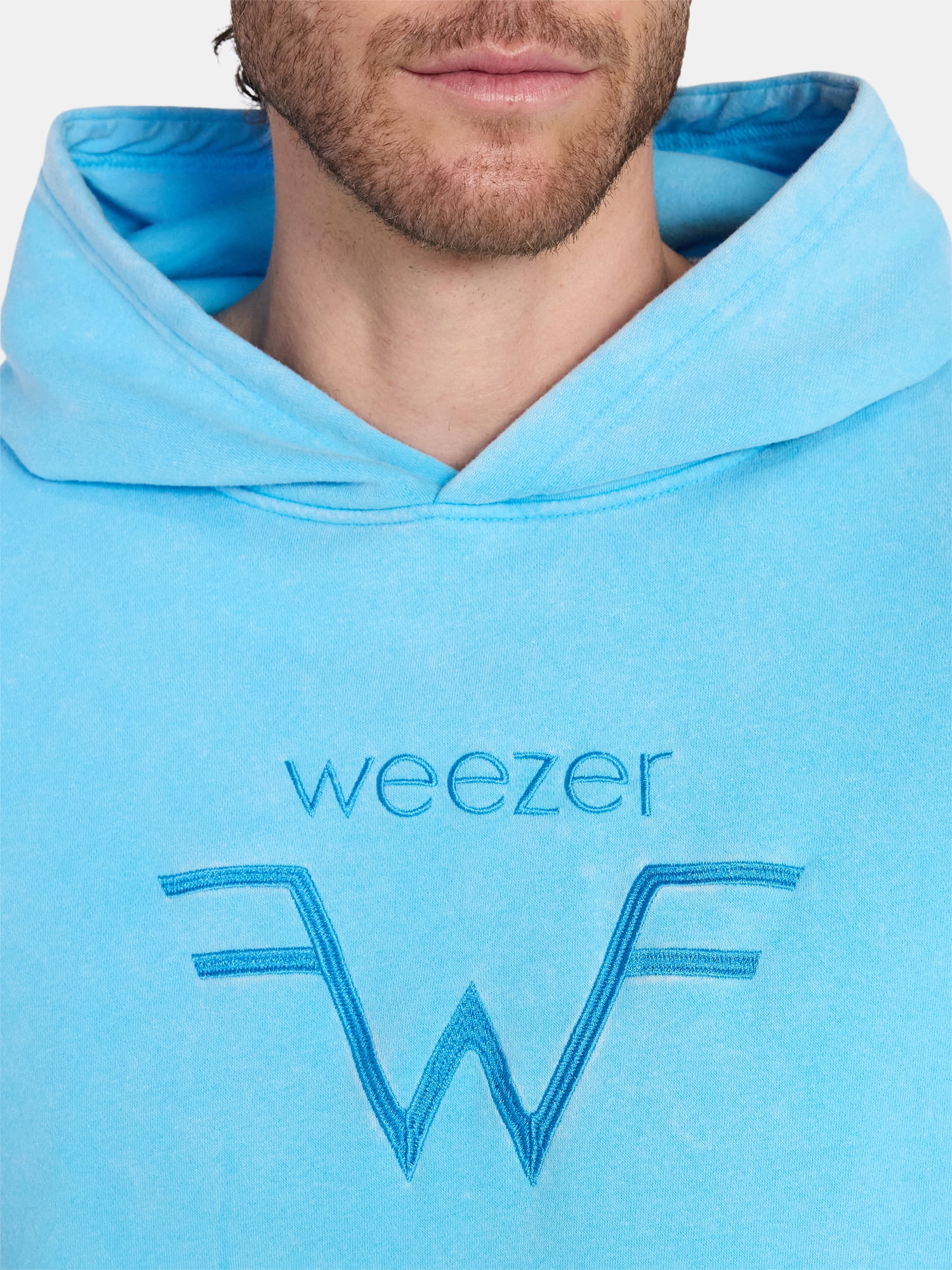 Weezer, Men's & Big Men's Graphic Hoodie with Overshoulder Print, Sizes XS-5XL