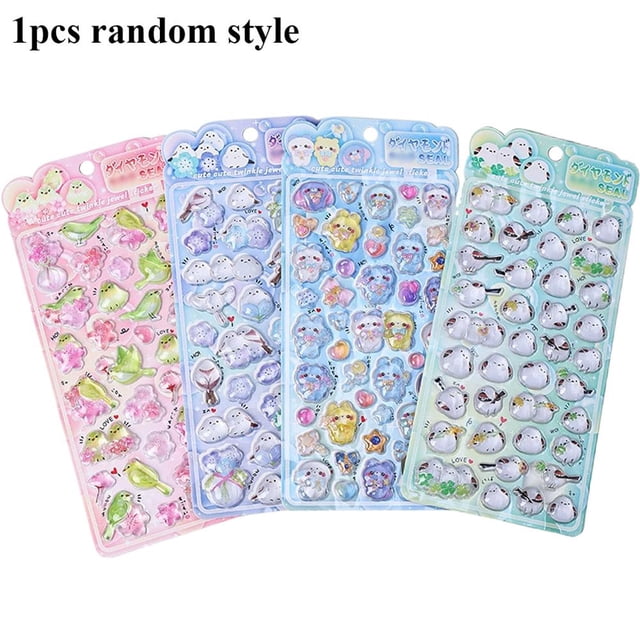 Solid Relief Sticker 3D Cute Stickers For Phone Skin