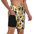 thumbnail image 2 of Yiaed Duck In Black Suit1 Print Mens Swim Trunks Bathing Suit Compression Liner Beach Swim Shorts Swimwear Quick Dry Zipper Pocket No-Chafing Board Short-Large, 2 of 6