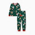 thumbnail image 5 of PatPat Christmas Pajamas Family Matching Allover Gingerbread Print Sleepwear With Socks Long Sleeve Shirt & Pants Pjs Sets, Dark Green, Women S, 5 of 10