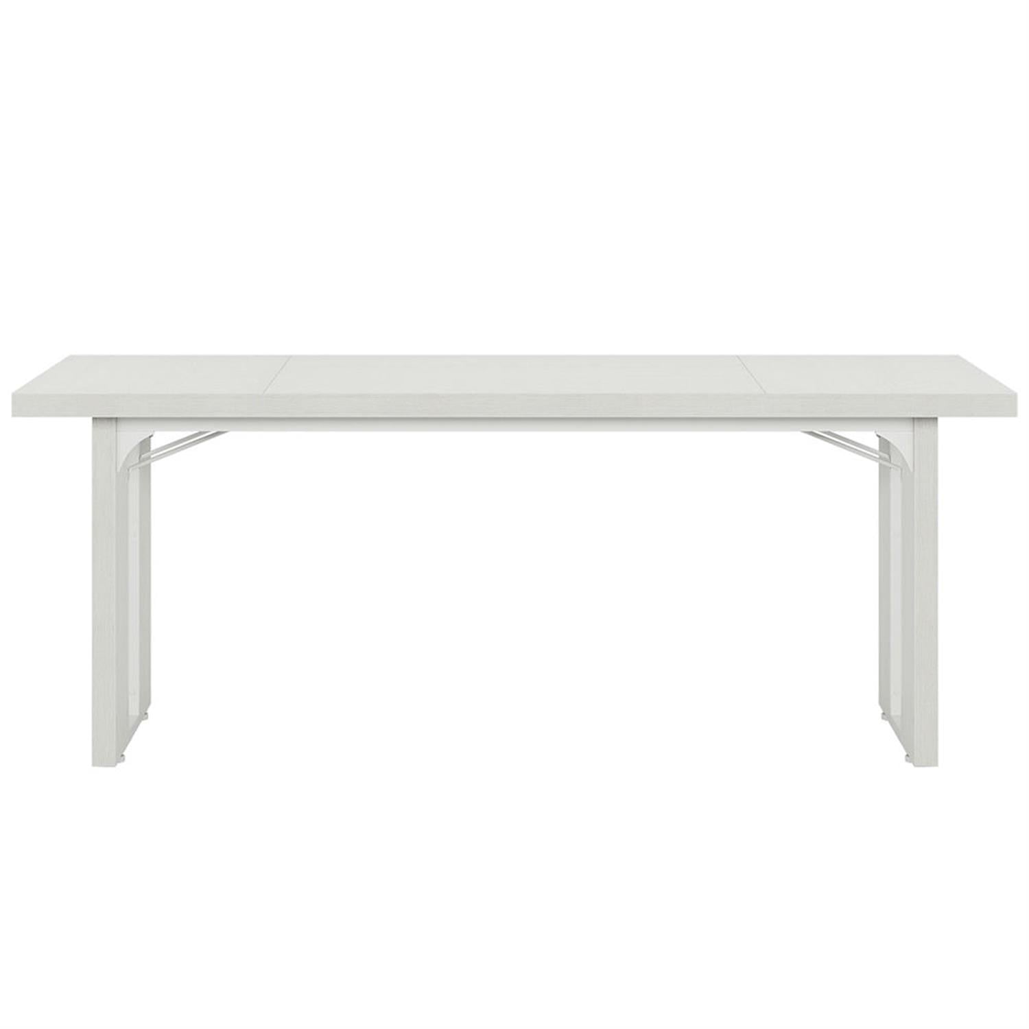 Demi Bonn 70" Executive Computer Desk, Modern Duty Study Writing Gaming Table for Home Office, Rectangle Conference Table, White