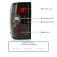 thumbnail image 3 of Spec-D Tuning Smoke Lens Tail Lights Compatible with 1993-1997 Ford Ranger, Left + Right Pair Assembly, 3 of 7