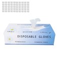 thumbnail image 1 of Guantes de PVC, 100 guantes desechables de PVC, guantes desechables de PVC, guantes desechables transparentes, diseño fácil de usar, 1 of 8