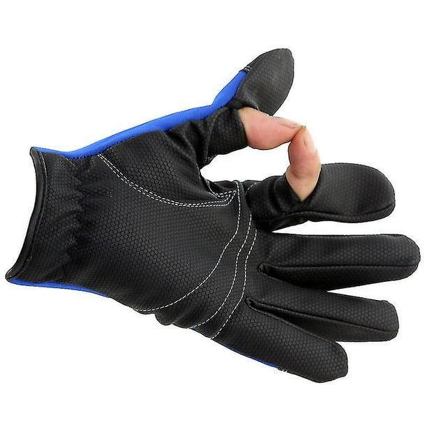 Quantity Neoprene Fishing Gloves 2 Slits Full Finger Shooting Hiking Jigging Waterproof Winter