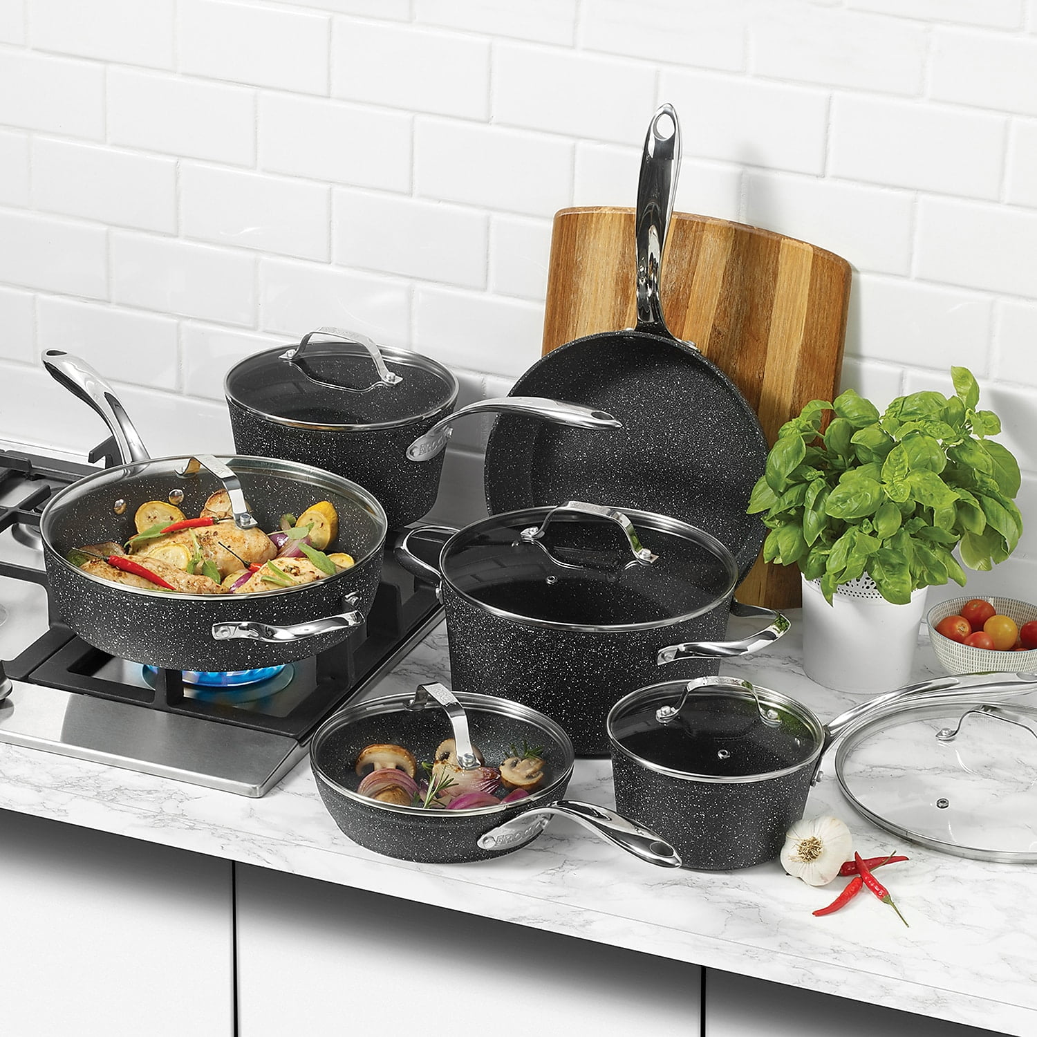 The Rock by Starfrit 12-Piece Cookware Set - Sam's Club