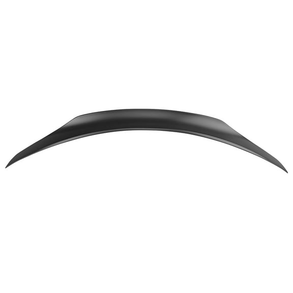 Ikon Motorsports Trunk Spoiler Compatible With 2015-2021 Mercedes-Benz W205 C-Class 4-Door Sedan Unpainted Black ABS Plastic PSM Style Rear Spoiler Wing